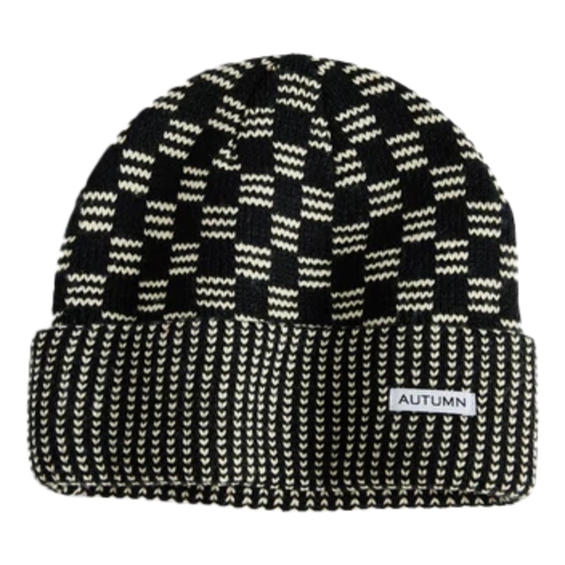 Autumn 2025 Select Squared Beanie Black Natural
