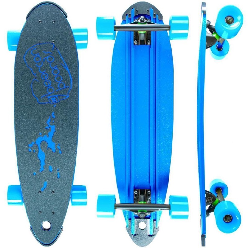 Beercan Blue 30″ Pintail Longboard Complete