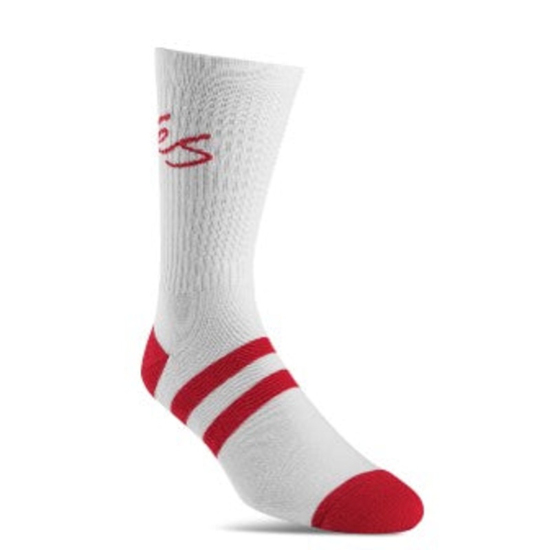 eS Script Red Stripe Crew Socks