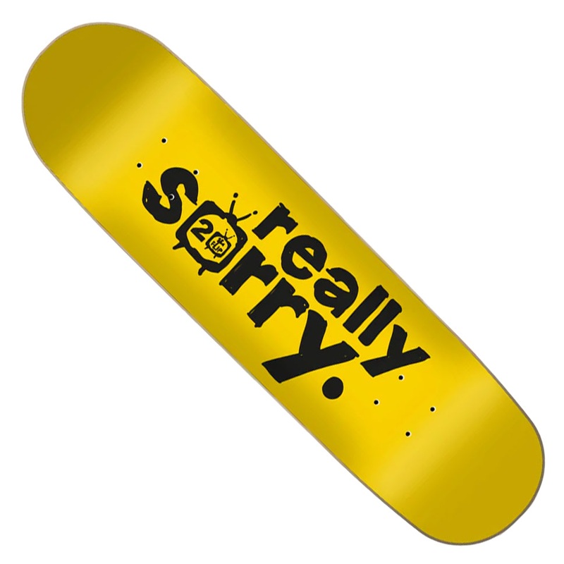 Flip Really Sorry 20th Anniversary Deck Yellow 8.25 x 32.13 WB:14.2