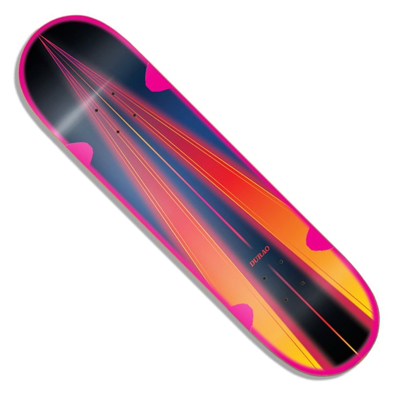 Hardbody Antonio Durao Chevron Wheel Wells Deck Pink/ Navy Foil 8.25 x 31.875 WB:14.125
