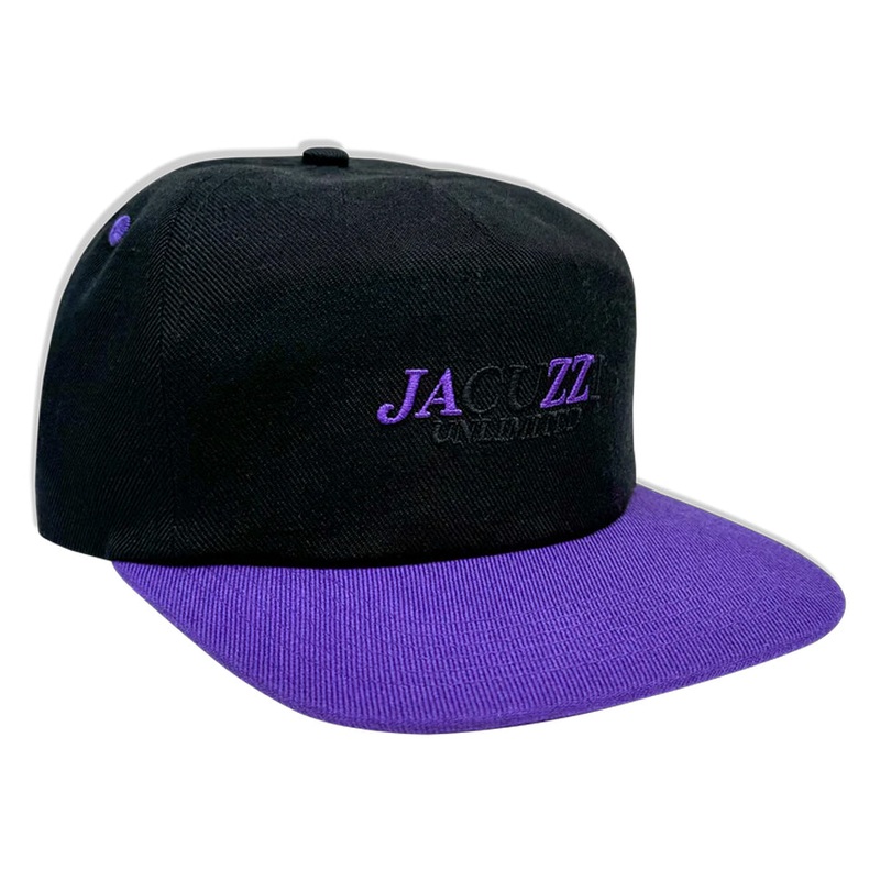 Jacuzzi Unlimited Jazz Embroidered Snap-Back Hat Black/ Purple One Size FIts All