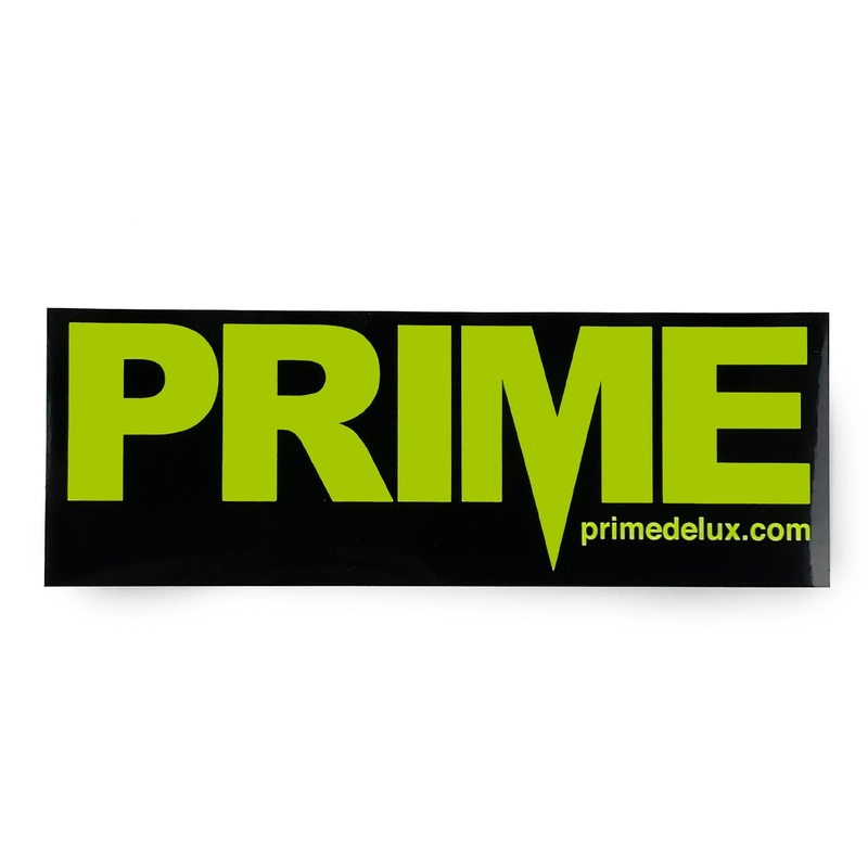 Prime Delux OG Sticker XXL – Neon Yellow / Black
