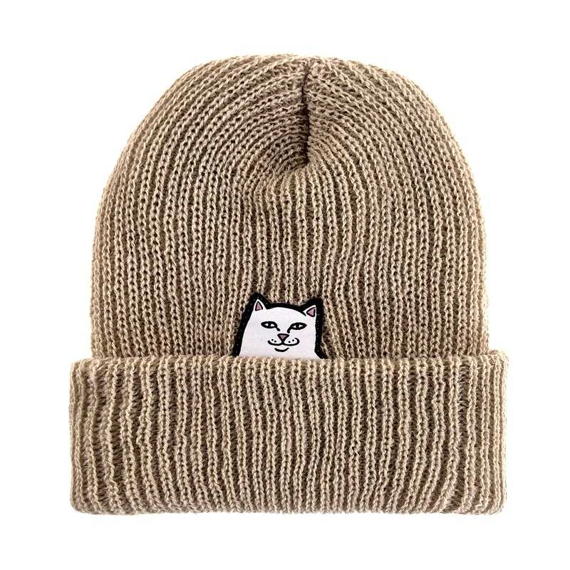 RIPNDIP Lord Nermal Rib Beanie – Cream