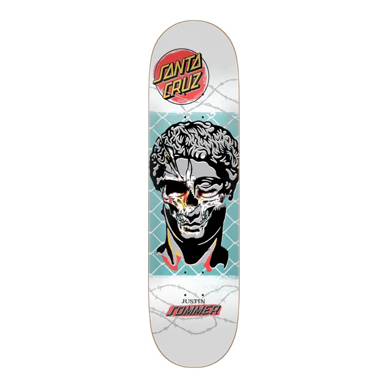 Santa Cruz Skateboard Sommer Immortal Pro Deck 8.25 x 31.8 8.25 White