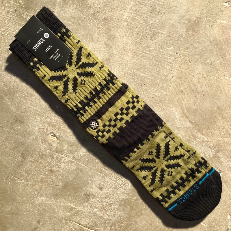 Stance Socks – Eureka Crew Sock – Green – Size Large