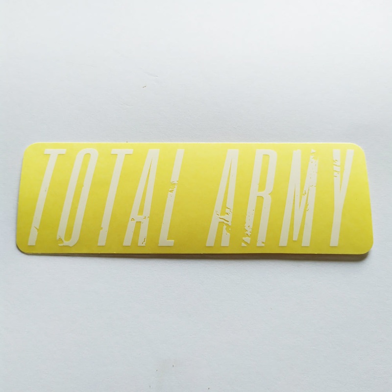 Total Bikes BMX Sticker – “Total Army” white