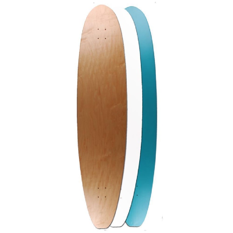 50″ x 11″ Longboard Surf Deck Deck Natural