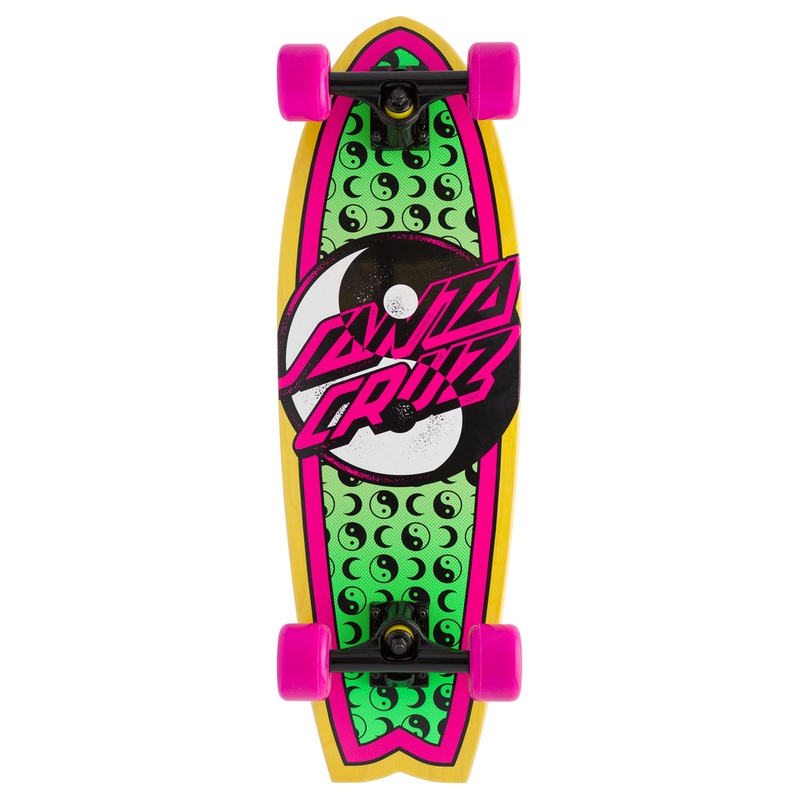 8.8in Yin Yang Dot Santa Cruz Shark Cruiser No Color 8.8in x 27.7in