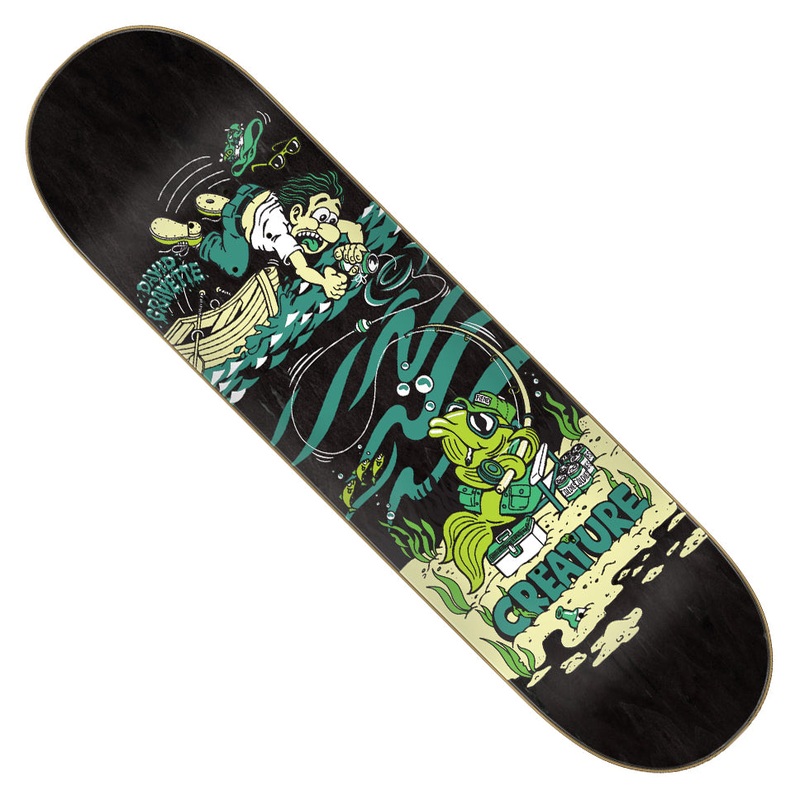 Creature Skateboards David Gravette Big Game Pro Deck Black 8.3 x 32.2 WB:14.5