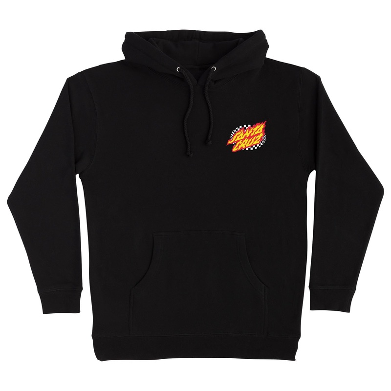 Goal Flame Mens Santa Cruz Hoodie Safety Yellow S