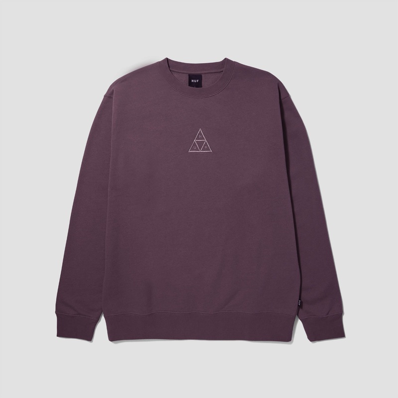 HUF Set Triple Triangle Crew Raisin Small