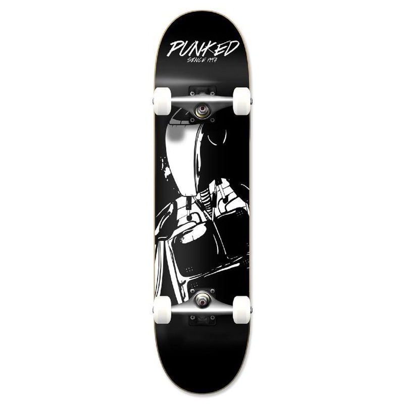 Punked Graphic Robot Punked Complete Skateboard Complete