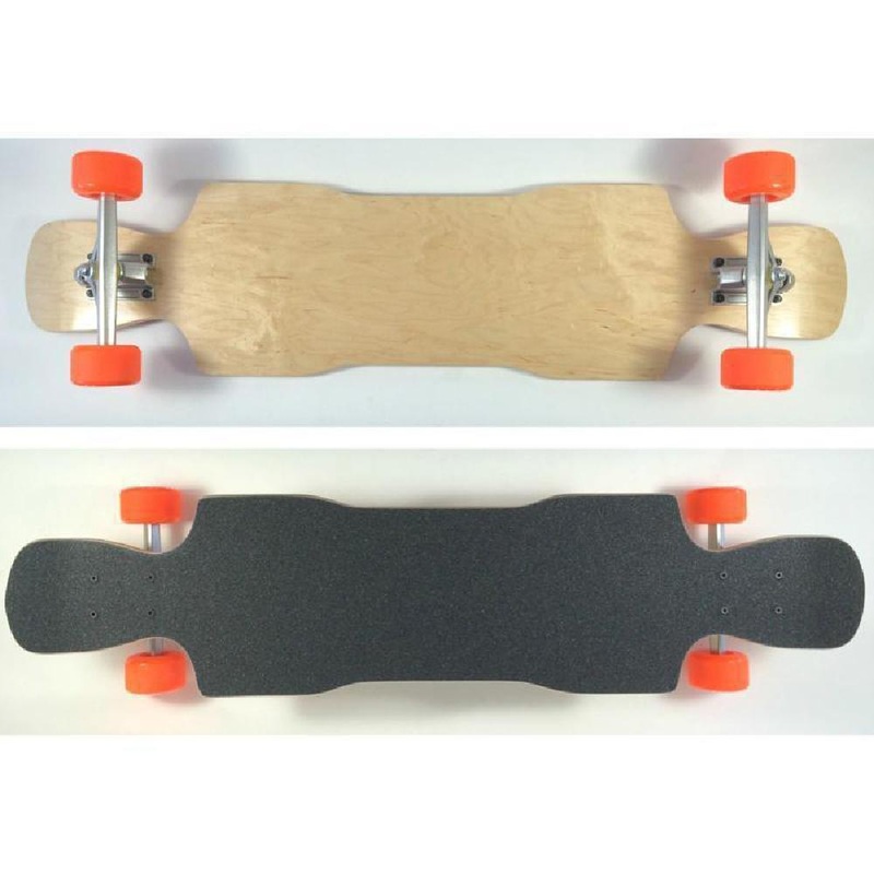 Raven Top Mount Double Kick Longboard 38″ maple – Complete