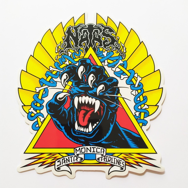 Santa Cruz (Santa Monica Airlines) Natas Screaming Panther Skateboard Sticker