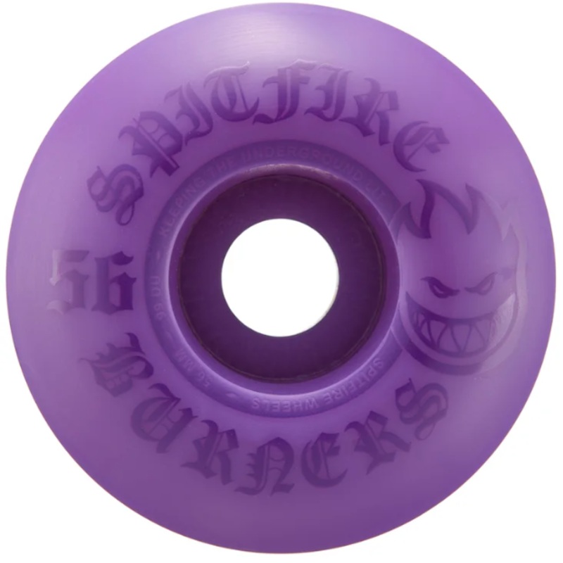 Spitfire 99a Burner Skateboard Wheels 56mm Purple 55mm
