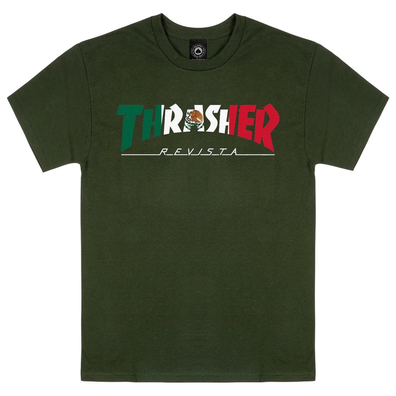 Thrasher Mexico T-Shirt Forest Green MD