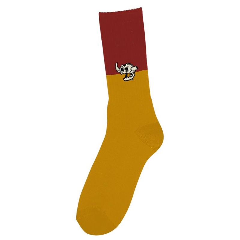 Dead Monster Split Socks Maroon