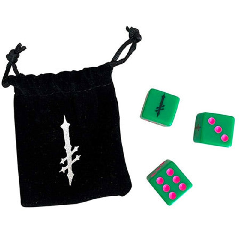 Deathwish Roll The Dice 3 Piece Set Green/ Pink One size fits all