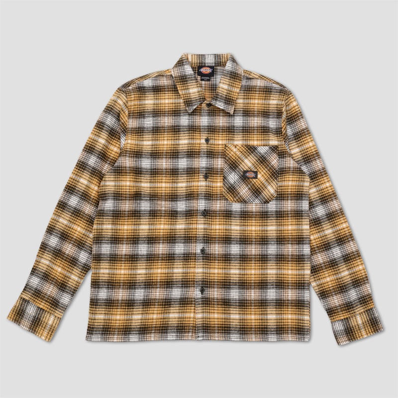 Dickies Forest Check Shirt Oak Buff Small