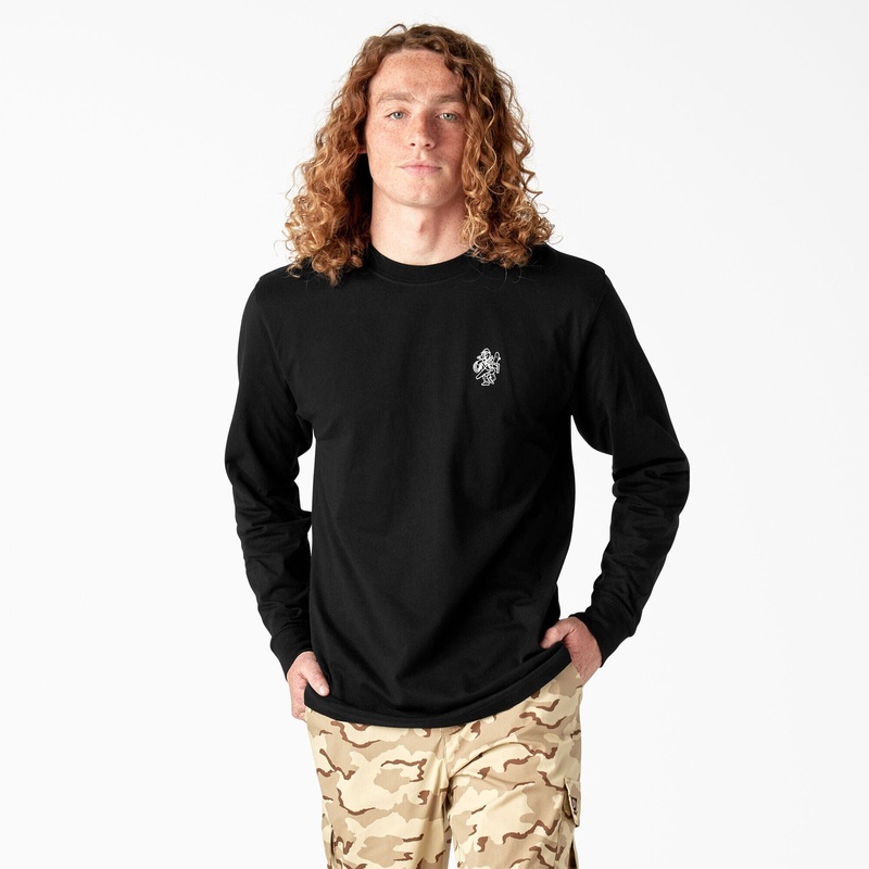 Dickies Skate DIY L/S Tee Black M