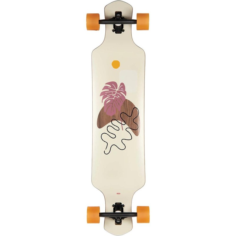 Globe Geminon Rock Walnut-Monstera 40″ Drop Through Longboard Complete