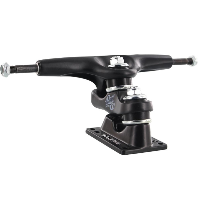 Gullwing Sidewinder II 9.0″ Black/Black Skateboard Trucks | Set of 2