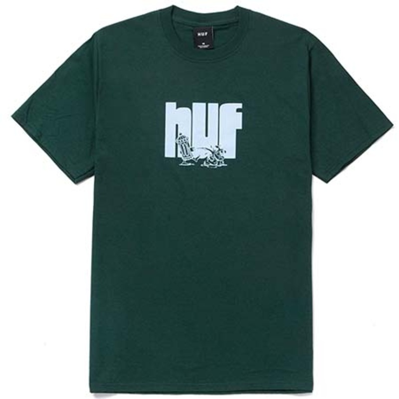 HUF Hydrate T Shirt Dark Green Extra Large