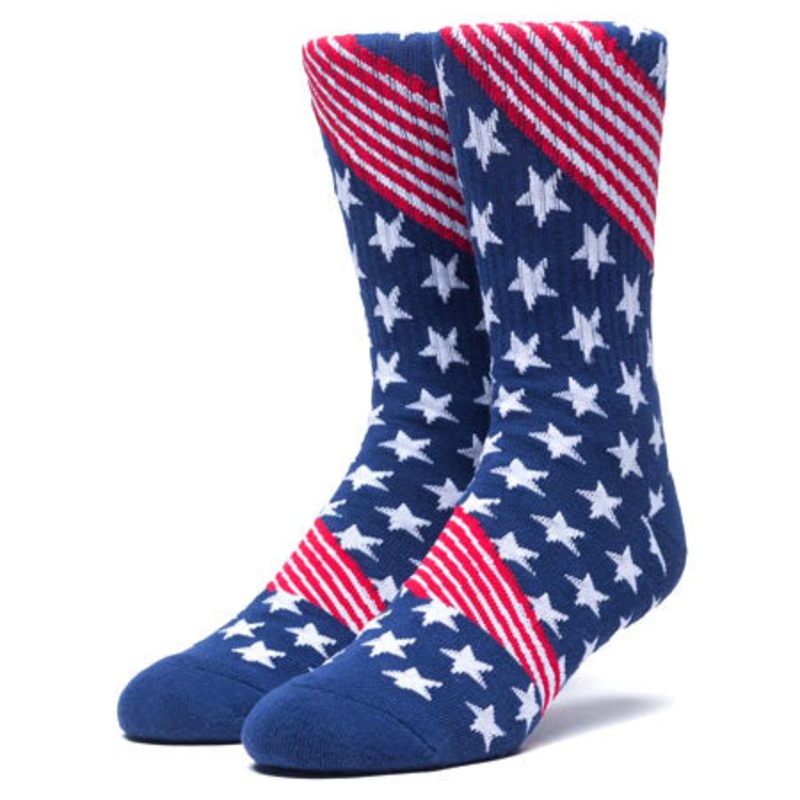 HUF USA Socks Red/ White/ Blue One size fits all