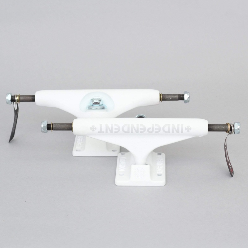Independent 144 Stage 11 Trucks Bar White Out Skateboard Trucks White / White (Pair)