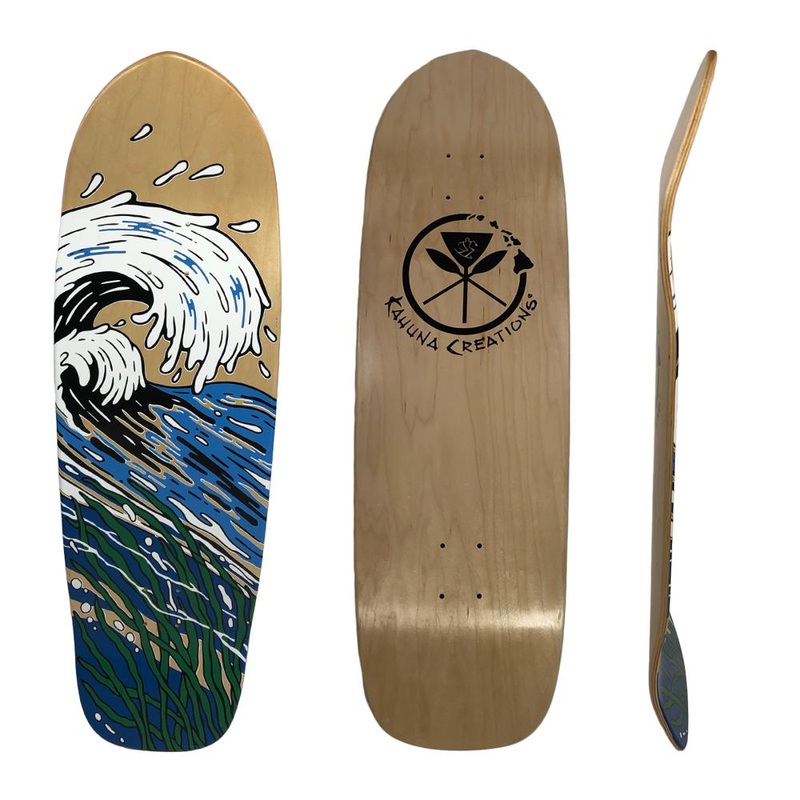 Kahuna Creations Pokole Hydro 33″ Kicktail Longboard – DECK ONLY Deck