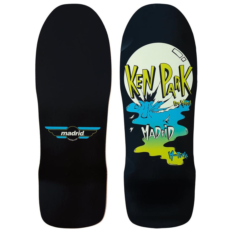 Madrid Retro Ken Park | Glow In The Dark Series | 30.75″ Old School Longboard Deck