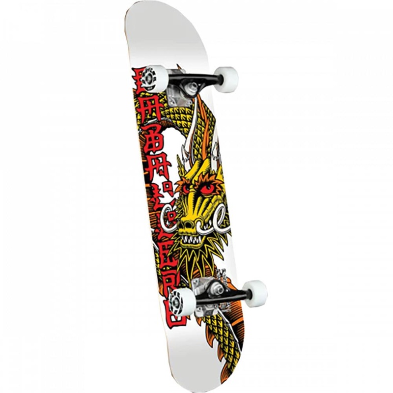 Powell Peralta Ban This Dragon 8.25″ White Skateboard