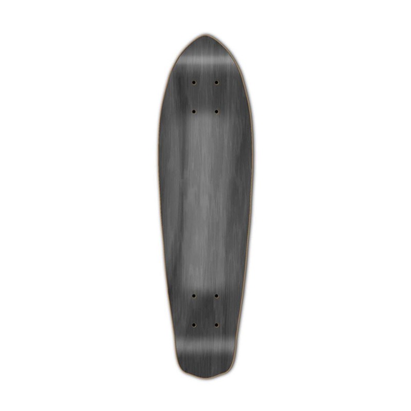 Punked Micro Cruiser Blank  Deck – Stained Black Deck