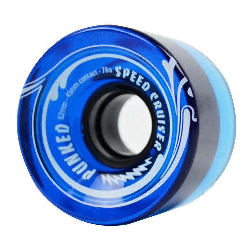 Punked Speed Cruiser in Gel Blue 62mm/78A Longboard Wheels