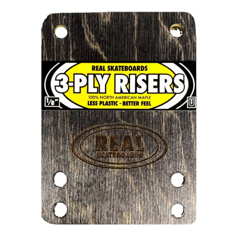 REAL Skateboards 3-Ply 1/8 Wooden Riser Pads- Universal 1/8