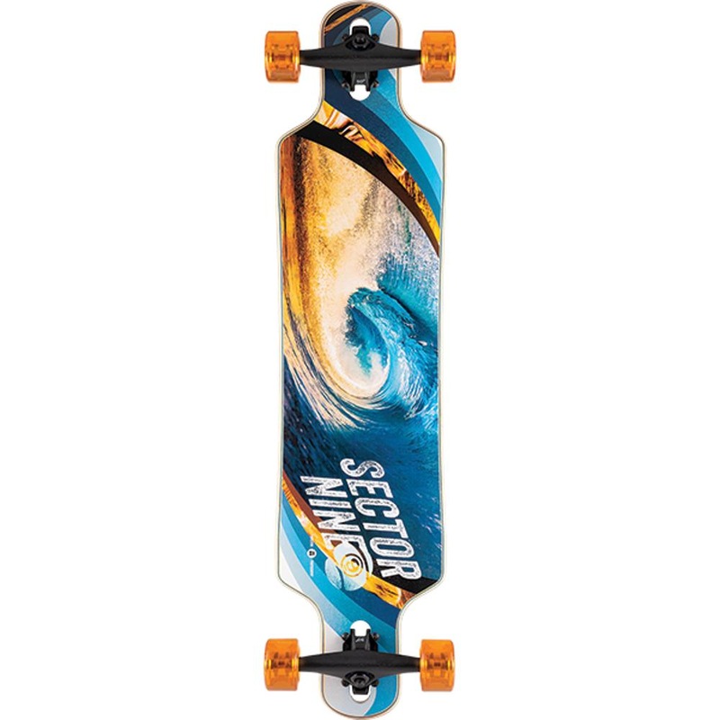 Sector 9 Meridian Swirl 40″ Drop Thu Longboard Complete