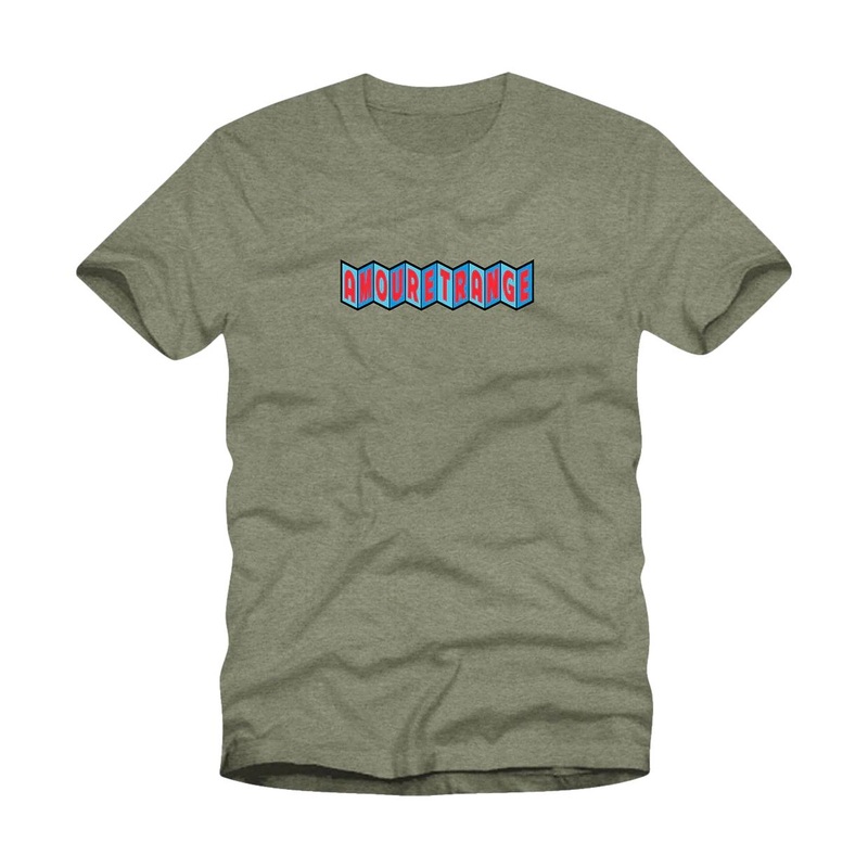 StrangeLove CineLogo French T-Shirt Heather Military Green M