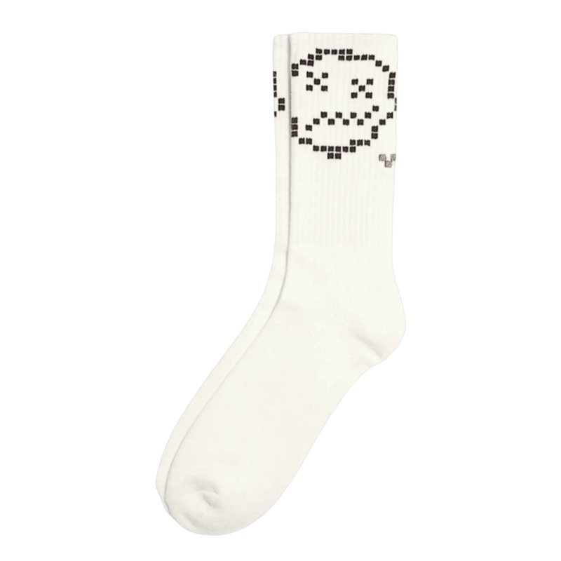 Vans Skate Face Crew Socks Marshmallow 9.5-13