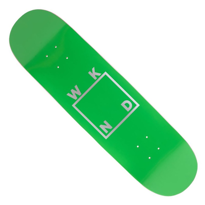 WKND Skateboards Logo Green Deck Green 8.25 x 32.125 WB:14.25