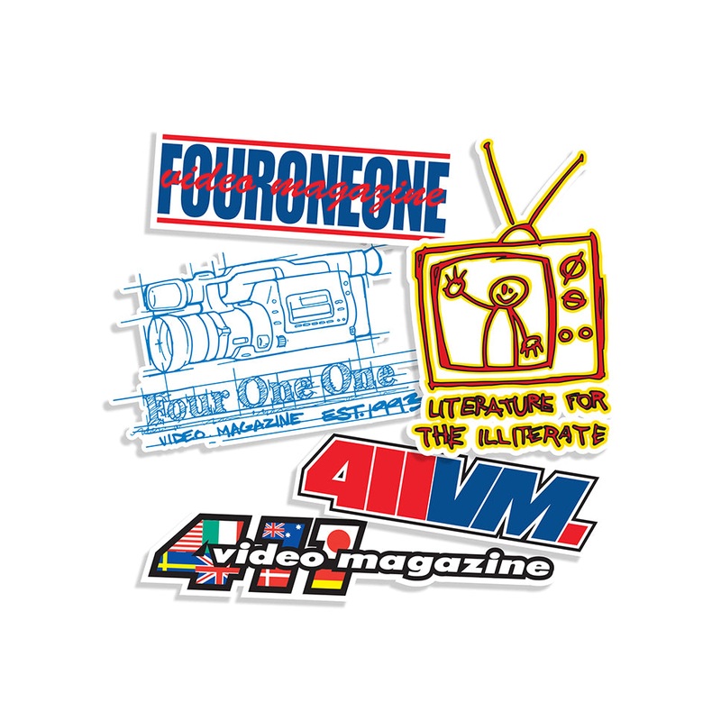 411VM Logos Stickers 5 Pack Assorted Assorted