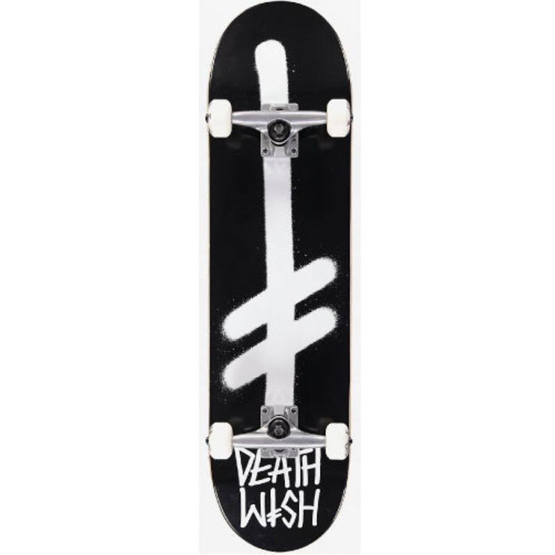 Deathwish Gang Logo Complete Skateboard Black/White 8.5″ 8.5″
