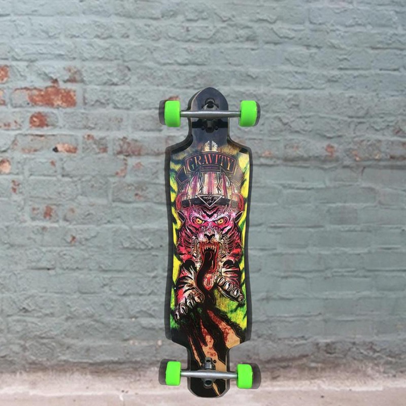Gravity Raging Tiger 38 Drop Through Longboard – Complete