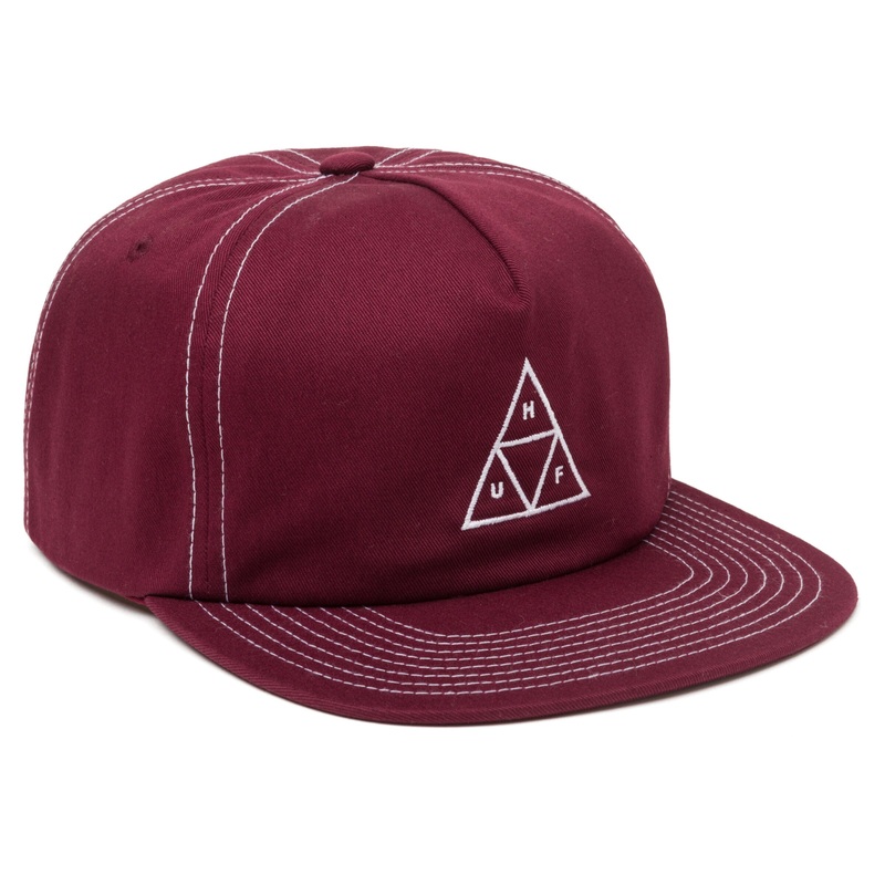 HUF Set TT Snapback Hat Berry/White