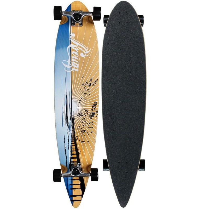 Krown Sunset Pier 43″ Pintail Longboard Complete