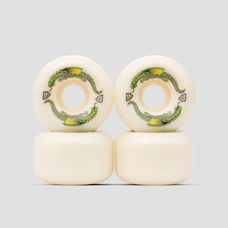 Powell Peralta Dragon Formula V6 54mm 34mm 93A Skateboard Wheels White