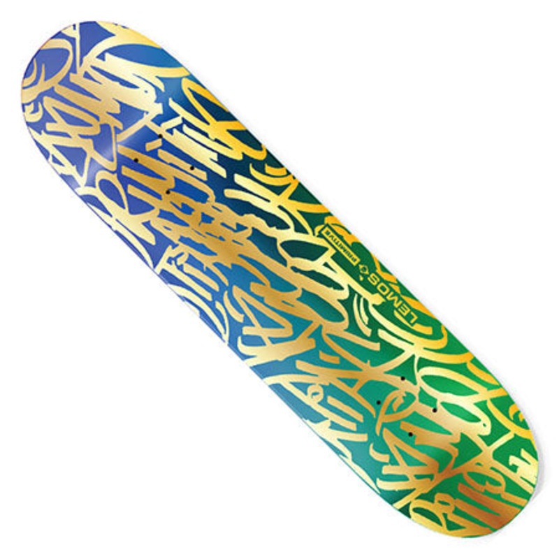 Primitive Skateboarding Tiago Lemos Silks Deck Multi/ Gold Foil 8.5 x 32 WB:14.3