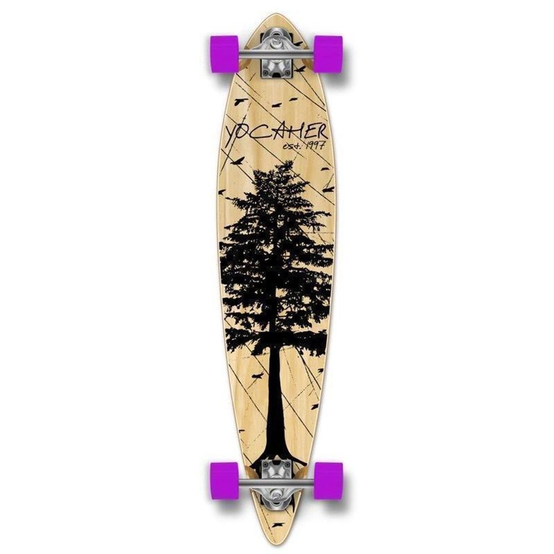 Punked Pines Natural Pintail 40″ Longboard Complete