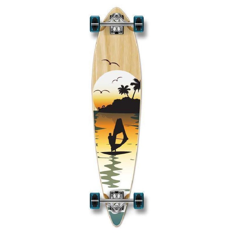 Punked Surfer Pintail Longboard 40″ Natural Complete