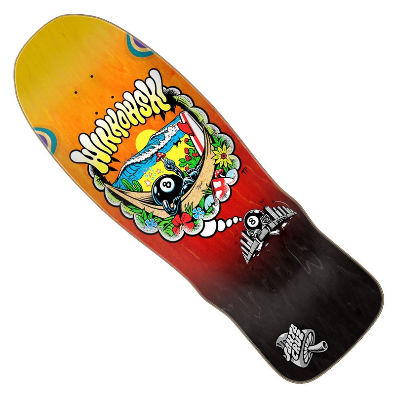 Santa Cruz Erick Winkowski 8Ballr Day Dream Shaped Deck Multicolor 10.35 x 30.54 WB:15